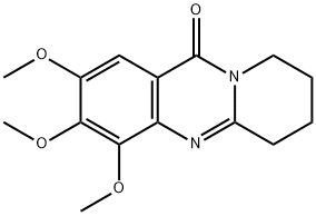 11H-Pyrido[2,1-b]quinazolin-11-one,  6,7,8,9-tetrahydro-2,3,4-trimethoxy- Struktur