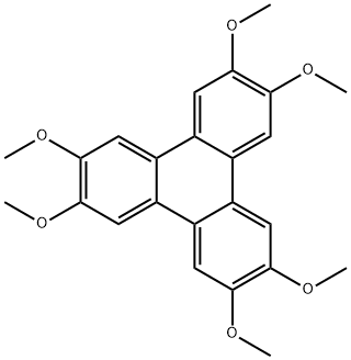 2,3,6,7,10,11-HEXAMETHOXYTRIPHENYLENE Struktur