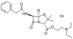 Benzylpenicillin DiethylaMinoethyl Ester Hydroiodide Struktur