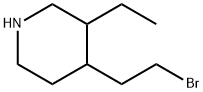 Piperidine, 4-(2-bromoethyl)-3-ethyl- (9CI) Struktur