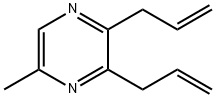 Pyrazine, 5-methyl-2,3-di-2-propenyl- (9CI) Struktur