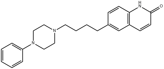 2(1H)-Quinolinone, 6-(4-(4-phenyl-1-piperazinyl)butyl)- Struktur