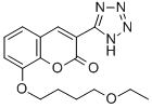 8-(5-Oxaheptyloxy)-3-(1H-tetrazol-5-yl)coumarin Struktur