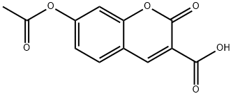 3-CARBOXYUMBELLIFERYL ACETATE Structure