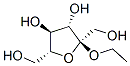 .alpha.-D-Fructofuranoside, ethyl Struktur