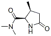 2-Pyrrolidinecarboxamide,N,N,3-trimethyl-5-oxo-,(2R,3S)-(9CI) Struktur