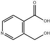 4-Pyridinecarboxylic acid, 3-(hydroxymethyl)- (9CI) Struktur