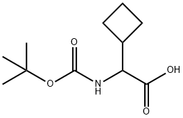 BOC-DL-CYCLOBUTYLGLYCINE Struktur