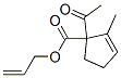 2-Cyclopentene-1-carboxylicacid,1-acetyl-2-methyl-,2-propenylester(9CI) Struktur