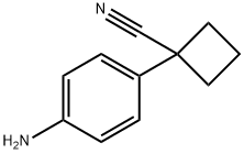 1-(4-Aminophenyl)cyclobutanecarbonitrile Struktur