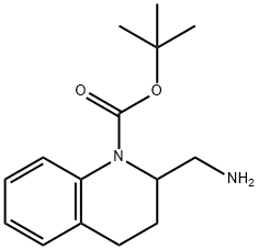 1-N-BOC-2-(AMINOMETHYL)-3,4-DIHYDROQUINOLINE HYDROCHLORIDE Struktur