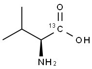 L-纈氨酸-1-13C 結(jié)構(gòu)式