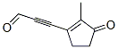 2-Propynal, 3-(2-methyl-3-oxo-1-cyclopenten-1-yl)- (9CI) Struktur