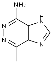 1H-Imidazo[4,5-d]pyridazin-4-amine,  7-methyl-  (9CI) Struktur