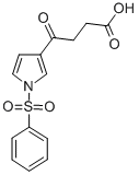 4-OXO-4-[1-(PHENYLSULFONYL)-1H-PYRROL-3-YL]BUTANOIC ACID Struktur