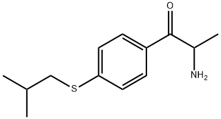 1-Propanone,  2-amino-1-[4-[(2-methylpropyl)thio]phenyl]- Struktur