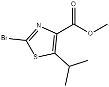 Methyl 2-bromo-5-isopropyl-1,3-thiazole-4-carboxylate Struktur