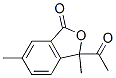 Phthalide, 3-acetyl-3,6-dimethyl- Struktur