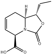 3H-Oxazolo[3,4-a]pyridine-5-carboxylicacid,1-ethyl-1,5,8,8a-tetrahydro-3-oxo-,(1S,5R,8aS)-(9CI) Struktur