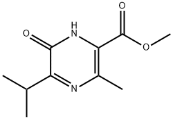 2-Pyrazinecarboxylicacid,1,6-dihydro-3-methyl-5-(1-methylethyl)-6-oxo-,methylester(9CI) Struktur