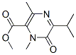 2-Pyrazinecarboxylicacid,1,6-dihydro-1,3-dimethyl-5-(1-methylethyl)-6-oxo-,methylester(9CI) Struktur