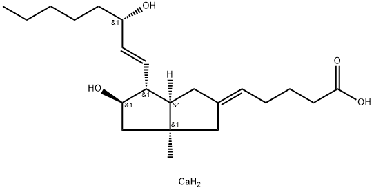 6,9ALPHA-METHYLENE-9BETA-METHYL-11ALPHA,15S-DIHYDROXY-PROSTA-5Z,13E-DIEN-1-OIC ACID, CALCIUM SALT Struktur