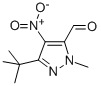 1H-Pyrazole-5-carboxaldehyde,3-(1,1-dimethylethyl)-1-methyl-4-nitro-(9CI) Struktur