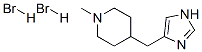 4-(1H-IMIDAZOL-4-YLMETHYL)-1-METHYLPIPERIDINE DIHYDROBROMIDE Struktur