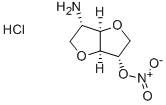 2-Amino-1,4:3,6-dianhydro-2-deoxy-L-iditol 5-nitrate monohydrochloride Struktur