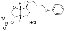 2-(3-Phenoxypropylamino)-2-desoxy-1,4:3,6-dianhydro-D-glucit-5-nitrat- hydrochlorid [German] Struktur