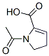 1H-Pyrrole-2-carboxylic acid, 1-acetyl-4,5-dihydro- (9CI) Struktur