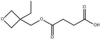 Butanedioic acid, mono[(3-ethyl-3-oxetanyl)methyl] ester (9CI) Struktur