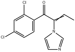 2-Buten-1-one,  1-(2,4-dichlorophenyl)-2-(1H-imidazol-1-yl)- Struktur