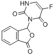 2,4(1H,3H)-Pyrimidinedione, 3-(1,3-dihydro-3-oxo-1-isobenzofuranyl)-5- fluoro- Struktur