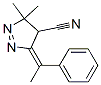 3H-Pyrazole-4-carbonitrile,4,5-dihydro-3,3-dimethyl-5-(1-phenylethylidene)-,(5E)-(9CI) Struktur