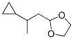 1,3-Dioxolane,  2-(2-cyclopropylpropyl)- Struktur