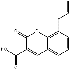 8-Allyl-2-oxo-2H-1-benzopyran-3-carboxylic acid Struktur