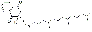 3-hydroxy-2-methyl-3-phytyl-2,3-dihydronaphthoquinone Struktur