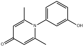 4(1H)-Pyridinone,1-(3-hydroxyphenyl)-2,6-dimethyl-(9CI) Struktur