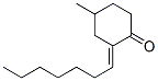 Cyclohexanone, 2-heptylidene-4-methyl-, (2E)- (9CI) Struktur