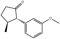 Cyclopentanone, 2-(3-methoxyphenyl)-3-methyl-, (2S,3S)- (9CI) Struktur