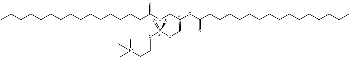 1,2-dipalmitoyl-sn-glycero-3-thiophosphocholine Struktur