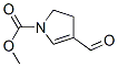 1H-Pyrrole-1-carboxylic acid, 4-formyl-2,3-dihydro-, methyl ester (9CI) Struktur