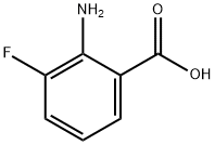 2-Amino-3-fluorobenzoic acid Struktur