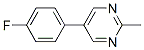 Pyrimidine, 5-(4-fluorophenyl)-2-methyl- (9CI) Struktur