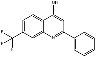 2-PHENYL-7-TRIFLUOROMETHYL-4-QUINOLINOL Struktur