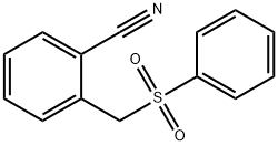 2-(BENZENESULFONYLMETHYL)BENZONITRILE Struktur