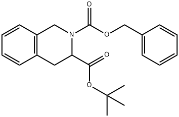 2,3(1H)-Isoquinolinedicarboxylic acid, 3,4-dihydro-, 2-(phenylMethyl) 3-(1,1-diMethylethyl) ester Struktur