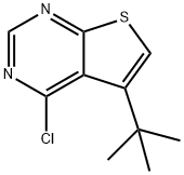 5-TERT-BUTYL-4-CHLORO-THIENO[2,3-D]PYRIMIDINE Struktur