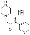 PIPERAZINOACETICACID-(3-AMINOPYRIDINE)-AMID DIHYDROCHLORIDE Struktur